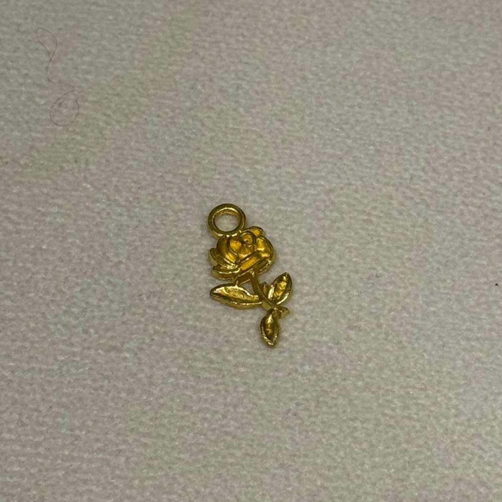 Gold Rose Pendant